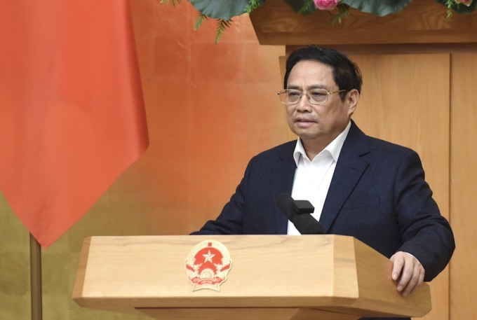 Thủ tướng Phạm Minh Chính kết luận tại phiên họp Chính phủ thường kỳ, ngày 2/2. Ảnh: VGP